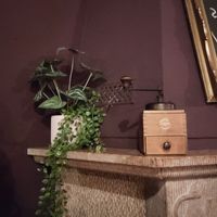 Deko auf dem Kamin at Die FETTE BEETE in Krefeld