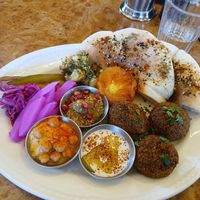 Vegetarian platter at Mezza in Forster