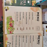Menu at Kham Mind Vegan and Vegetarian Cafe in Chiang Mai