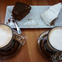 cappuccinos & cakes at Sanissimo - Malasaña in Madrid