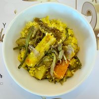 Couscous with vegetables  at Salt & Pepper in Dubai