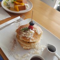 Banana pancakes at Casa e Bottega Positano in Positano