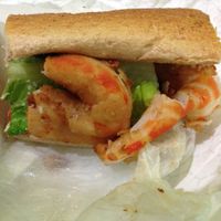 po boy sandwich at VLife in New York City