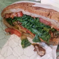 build your own burger! at VLife in New York City