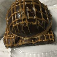 Gluten Free peanut butter mousse vegan brownie is amazing also best I’ve tasted! at VLife in New York City