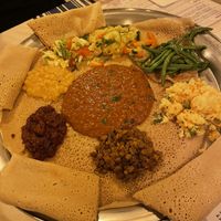 Vegetarian combination  at Minilik in Fludir