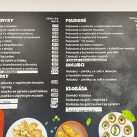 Menu (vegan options are not marked but you can check the frozen varenykys or ask the staff) at MultiCook Ládví in Prague
