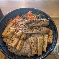 The middle bowl with lemongrass tofu at The Greens Kitchen in Saskatoon