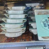 Vegan meatballs at Masoutis in Thessaloniki