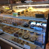 The pastries at the Saj Mediterranean Grill are healthier than most pastries, delicious and beautiful.  After a good exercise workout like dance walking, a revved up metabolism could burn these tasty calories without turning into fat. at Saj Mediterranean Grill in Aurora