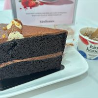 Chocolate cake and almond brittle ice cream at Kind Kones - Intermark Mall in Kuala Lumpur