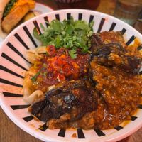 Aubergine & vegan meat at Wen Cheng Frankfurt in Frankfurt