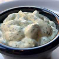 Garlic and herb vegan mayo  at PI Pizzas in Dublin