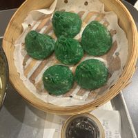 Impossible soup dumplings  at Wu and Nussbaum in New York City