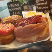 Vegan doughnuts! at Kin Cafe Vegetarian in London