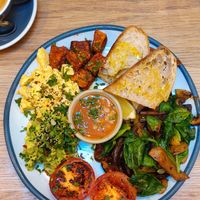 KIN breakfast at Kin Cafe Vegetarian in London