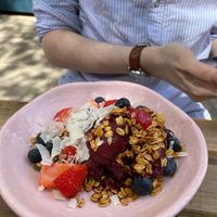 acai bowl at Kin Cafe Vegetarian in London