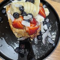 Vegan pancakes   at Kin Cafe Vegetarian in London