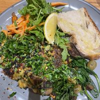 Vegan omelette   at Kin Cafe Vegetarian in London