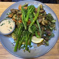 Sweet potato hash   at Kin Cafe Vegetarian in London