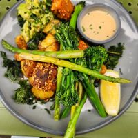 Potato hash at Kin Cafe Vegetarian in London