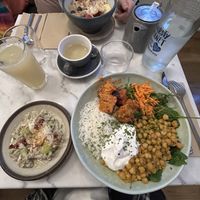 Chickpea curry with truffle risotto:)  at Kin Cafe Vegetarian in London