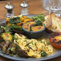Kin Breakfast  at Kin Cafe Vegetarian in London