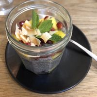 Chia pudding at Kin Cafe Vegetarian in London