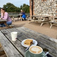 Flapjackk  at Flint Barn Cafe in Norwich