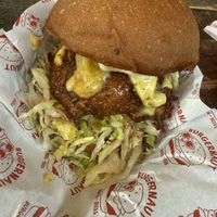 Vegan fricken burger  at Urbanaut Brewery and Taproom in Auckland
