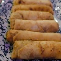 Vegan spring rolls at Chef's Special Cocktail Bar in Chicago