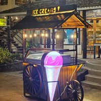 Wafflecreamery Ice Cream cart at Wafflecreamery Vegan Gelato Ice Cream in Matara