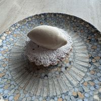 Sticky date tart with butterscotch gelatoo  at From Here by Mike in Docklands