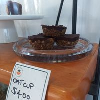 Oat cup with 70% dark chocolate at Nanna's Pantry in Nannup