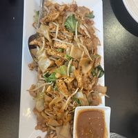 Noodles with tofu and peanut sauce  at Mandalay Restaurant and Cafe in Silver Spring