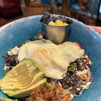 VEGETARIAN version of quinoa bowl.  at The DayMaker Cafe in Camden