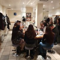 veg gyoza, seaweed salad, cucumber sushi, tofu in miso soup, spicy tofu, caramalised eggplant, edamame salad at Kulu Kulu Sushi in London