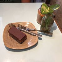 chocolate and caramel slice at Raw Trader in Melbourne