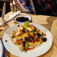 smoked tofu "salad" at Big Bowl in Prague