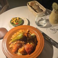 Vegetarian couscous with seven legumes  at Le Salama in Marrakech