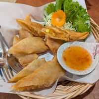 Vegan spring rolls at Sassy Sea Thai food Restaurant in Krabi