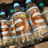 bottled water at Coffee Fellows in Ulm