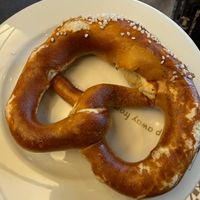 vegan pretzel at Coffee Fellows in Ulm
