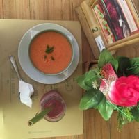 raw gazpacho & acai bliss smoothie at Zula - Sanur in Sanur
