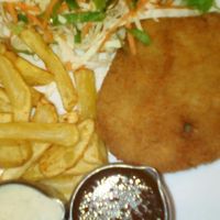 Zula meal - I hadn't taken any of the chips yet... at Zula - Sanur in Sanur