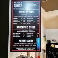 Everything under the 'handmade gyoza' option can be made vegan at Big Mouth Gyoza in Nottingham