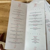 Menu (they also have a lunch suggestion )  at YUSU in Ghent