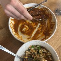 What is left of the delicious aubergine   at YUSU in Ghent