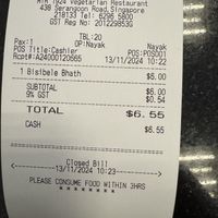 Receipt   at MTR in Central Singapore