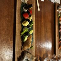 Veggie sushi platter  at Shiki in Norwich